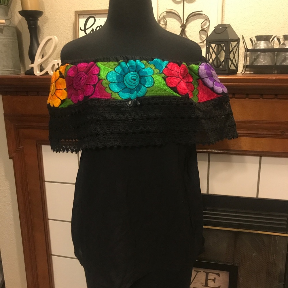 Embroidered top